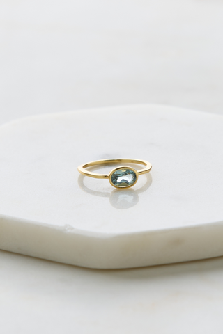 Elly Ring - Blue Topaz