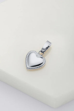 Heart Charm - Silver