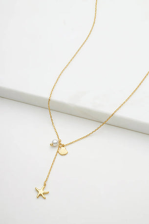 Starfish  Mini Necklace - Gold