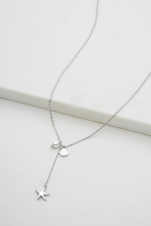 Starfish Mini Necklace - Silver