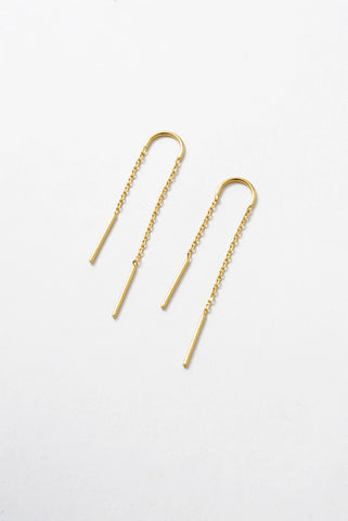 Ivy Thread Earring - Gold