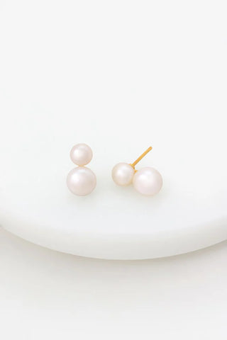 Madeline Earring Gold/Pearl