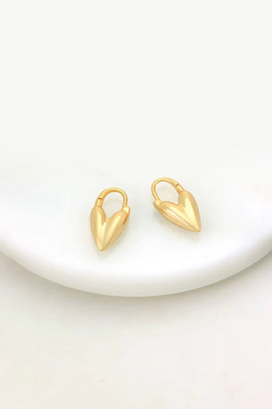 Jess Heart Hoop - GOLD