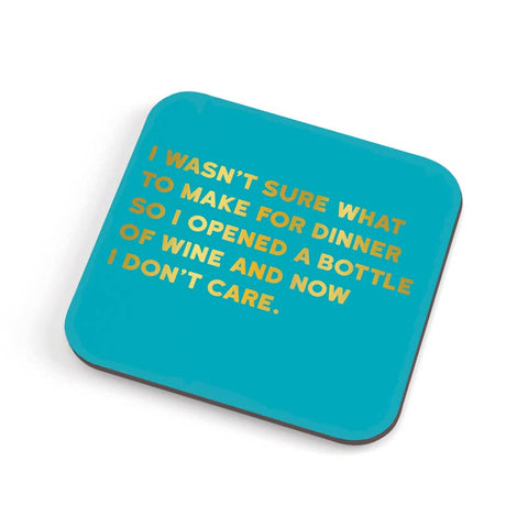 Opened Coaster - corked backed and reusable!