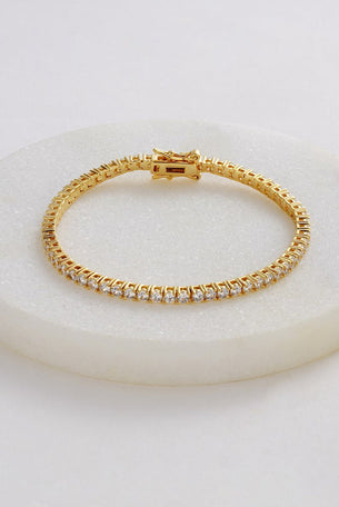 18cm Dani Tennis Bracelet - Gold
