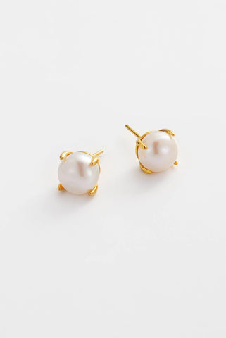 Elise Pearl Stud - Gold