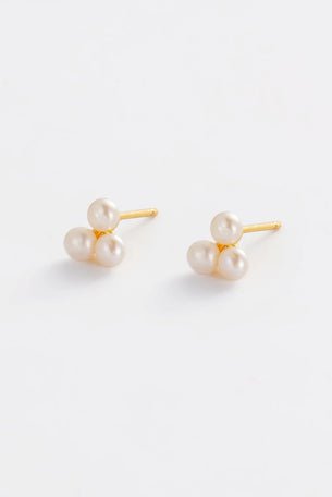 Luna Pearl Stud - Gold
