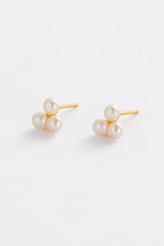 Luna Pearl Stud - Gold