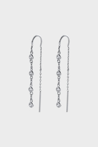 Adele Thread Earring - Silver
