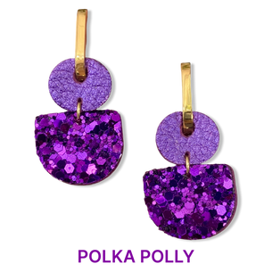 Dainty Hoops - Royal Purple