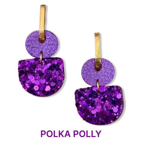 Dainty Hoops - Royal Purple