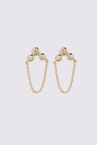 Tia Stud Earring - Gold