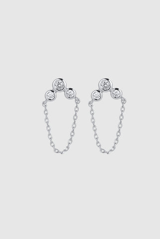 Tia Stud Earring - Silver