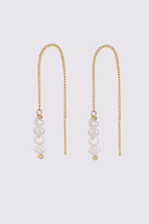 Scarlette Thread Earring - Gold