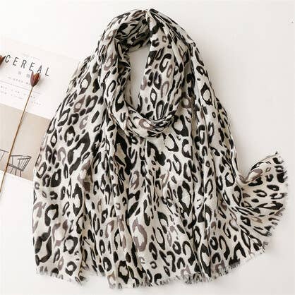 Leopard Cotton Scarf