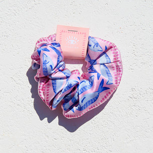 100% Silk Sardine Scrunchie