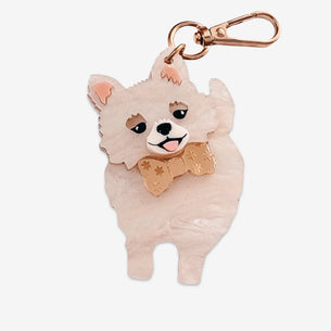 Bling Hound Pomeranian Bag Tag/Keyring