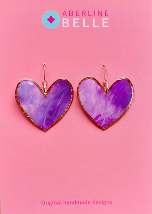 Feature Heart // Copper // Purple