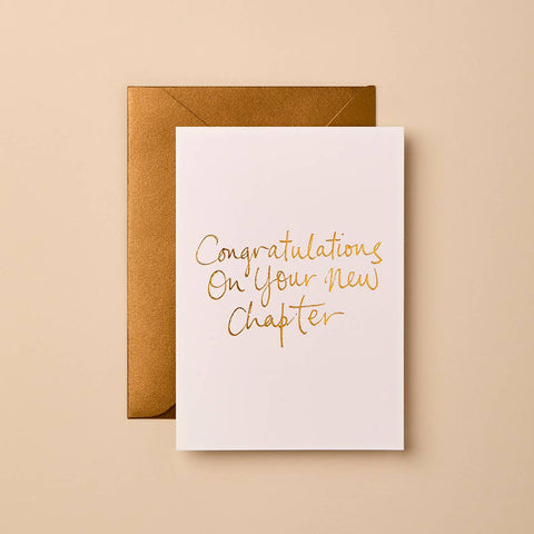 CONGRATULATIONS ON YOUR NEW CHAPTER