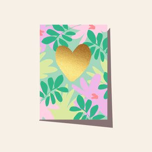 Floral Gold - Heart