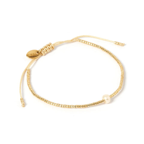 RIVER GOLD AND PEARL BRACELET