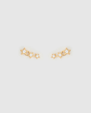 Astra Triple Star Earrings