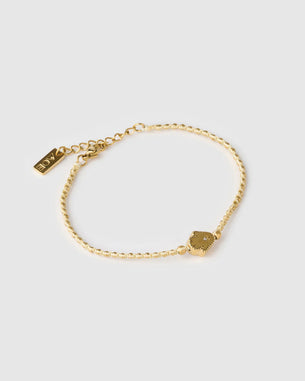 Braided Chamsa Bracelet - Vanilla