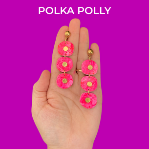 Pink Poppies Polka Polly