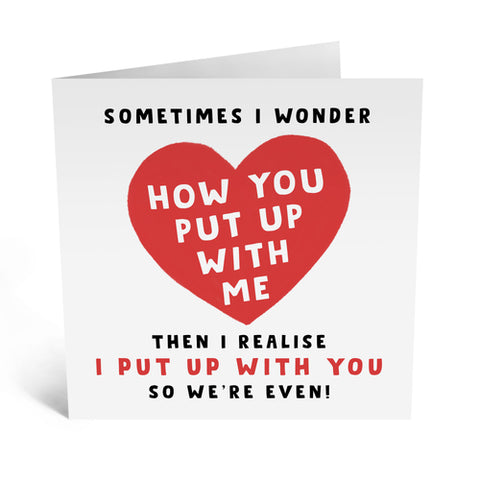 Sometimes I Wonder Anniversary Card