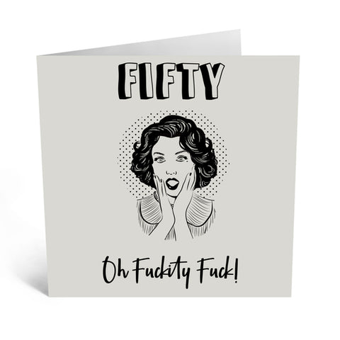 50 Fifty Birthday Card