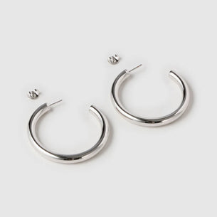 Chlo Hoop Earrings - Silver (Maxi)