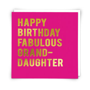 Happy Birthday Wonderful Grand Daughter