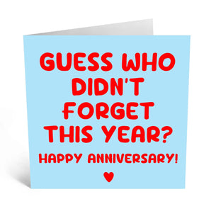 Didn't Forget Anniversary