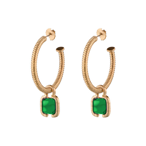 CAMILLE HOOPS - GREEN
