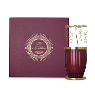 Peppermint Grove candle carousel set - CHAMPAGNE & RED RASPBERRIES