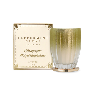 CHRISTMAS CANDLE - Champagne & Raspberries