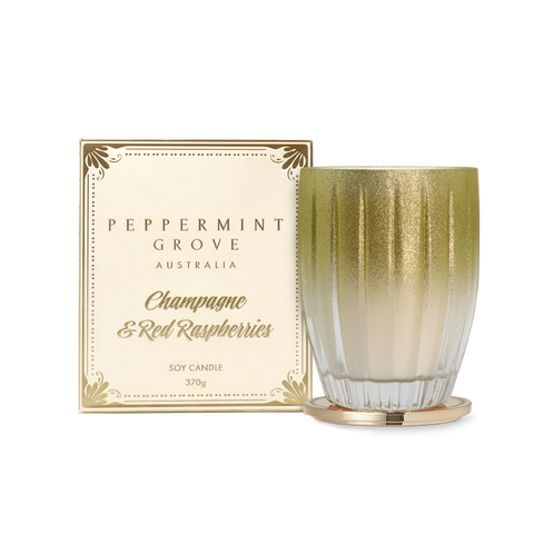 CHRISTMAS CANDLE - Champagne & Raspberries