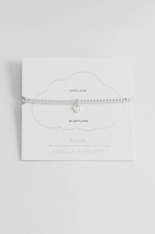 Cushion Heart Sienna Bracelet - Silver Plated