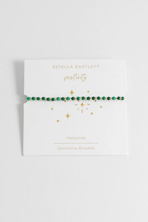 Luck Malachite Bracelet - Gold Plated