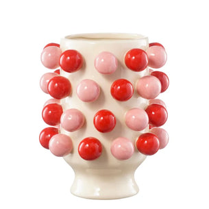 Small Bubble Vase - Pink and Red