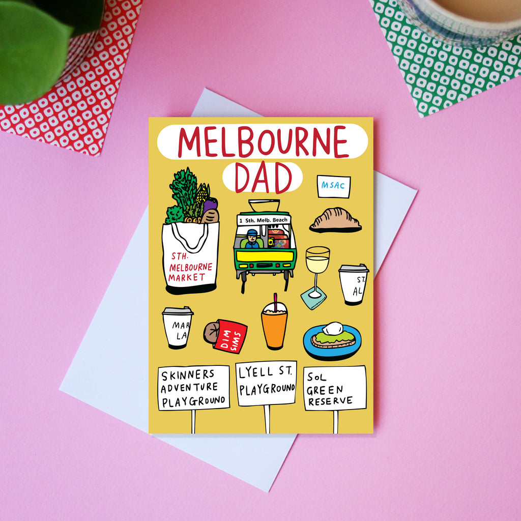 Melbourne Dad greeting card fathers day