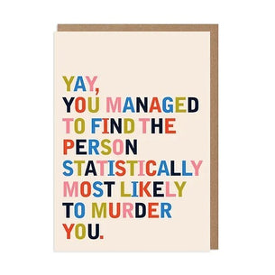 Yay You Managed to Find the Person Statistically