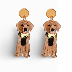 Labrador Dangles earrings bling hound