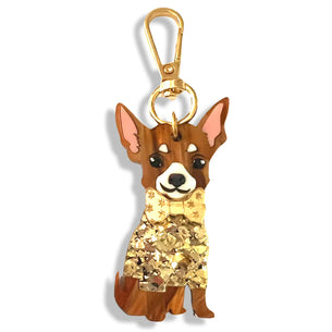 Bling Hound 
Chihuahua Bag Tag/Keyring