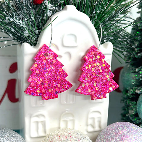 XMAS DISCO TREES - PINK