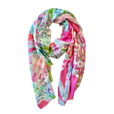 Matilda Pink Lightweight Scarf