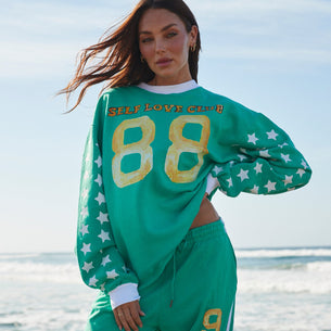 YOU CUTE SABBI GREEN LONG SLEEVE