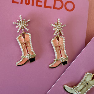 Glitzy Cowgirl Boots // PINK