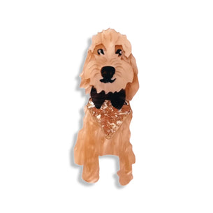 Labradoodle - Brooch