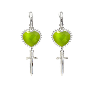 Moountain and moon JULIET | Silver | Peridot